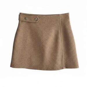 SHEIN Brown Tan Skirt Size 2 Preppy Academia Clueless Equestrian